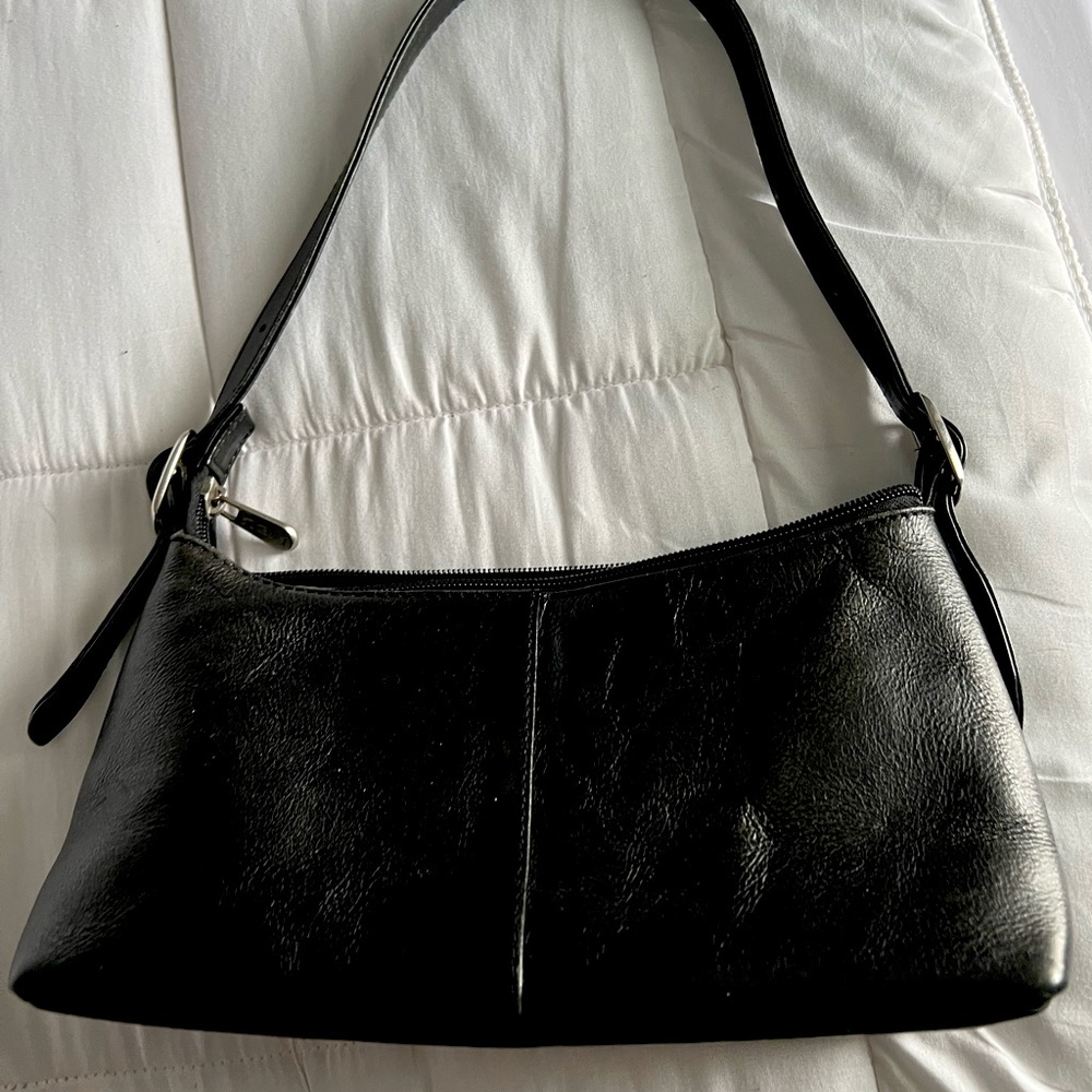 Mini BLACK shoulder bag PIEL